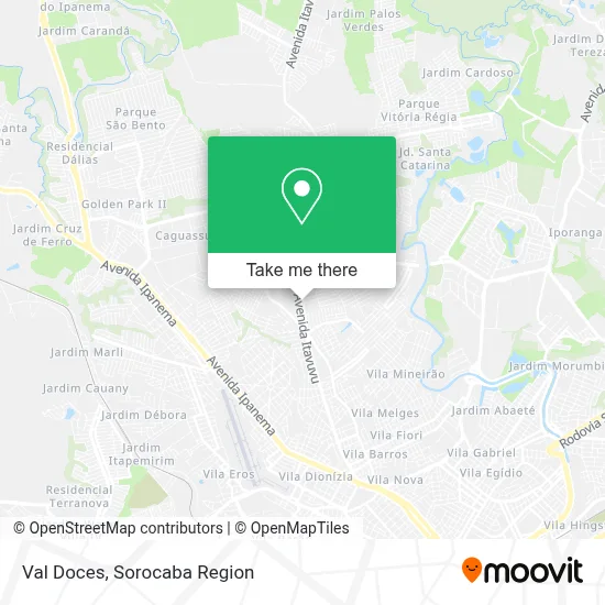 Val Doces map