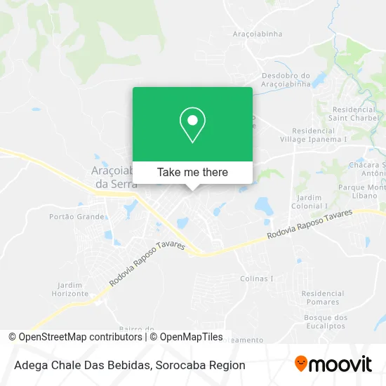 Adega Chale Das Bebidas map
