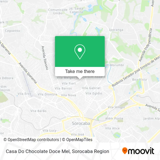 Casa Do Chocolate Doce Mel map