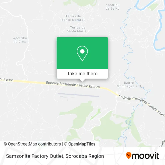 Samsonite Factory Outlet map