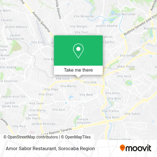 Amor Sabor Restaurant map