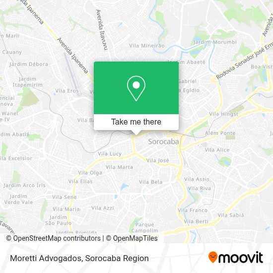 Moretti Advogados map