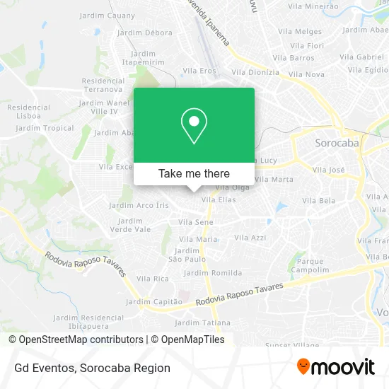 Gd Eventos map