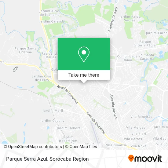 Parque Serra Azul map