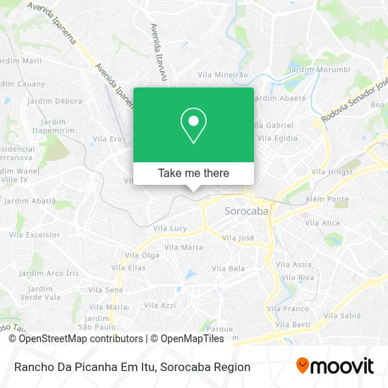 Rancho Da Picanha Em Itu map