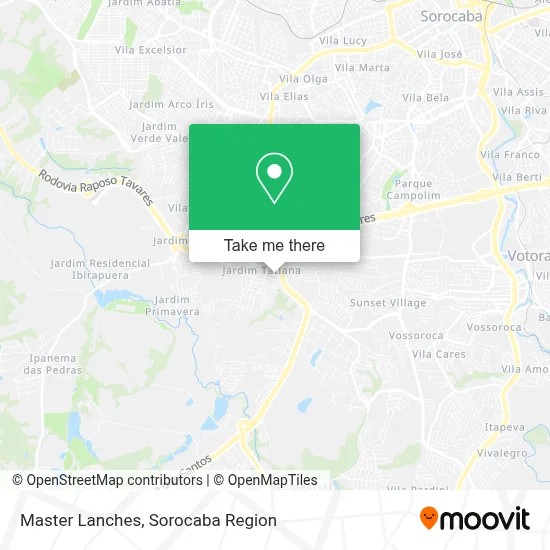 Master Lanches map