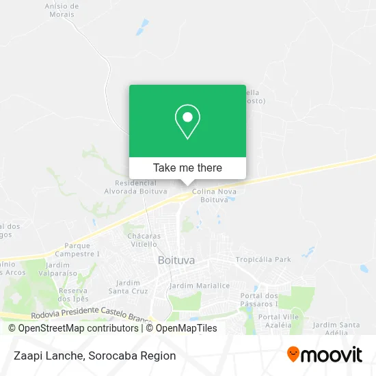 Zaapi Lanche map
