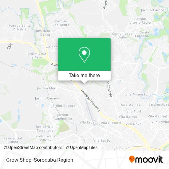 Grow Shop map