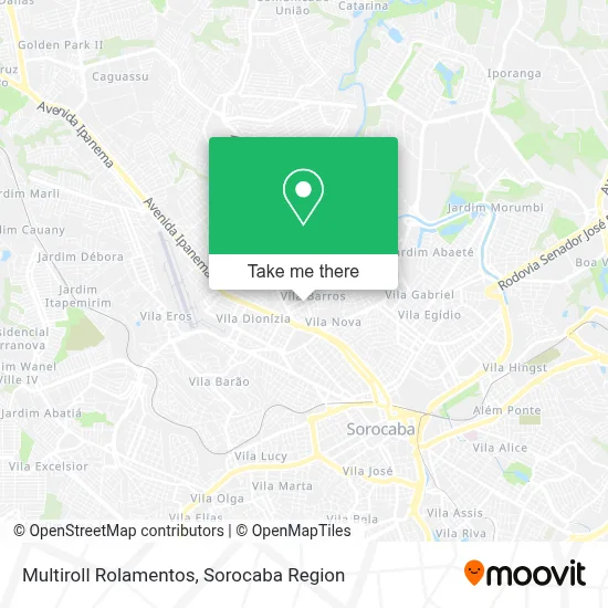 Multiroll Rolamentos map