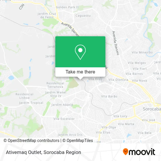 Ativemaq Outlet map