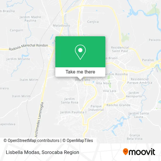 Lisbella Modas map