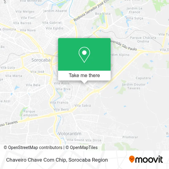 Chaveiro Chave Com Chip map