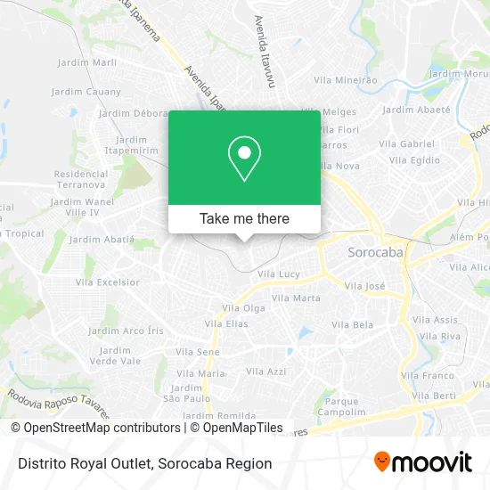 Distrito Royal Outlet map