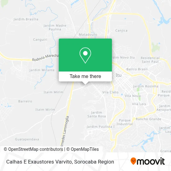 Calhas E Exaustores Varvito map