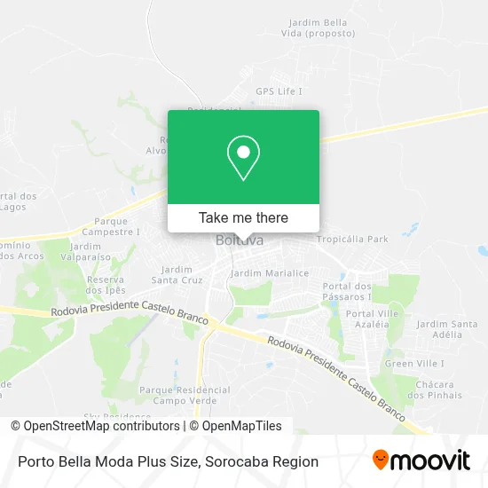 Porto Bella Moda Plus Size map