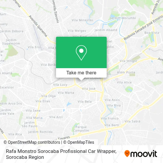 Rafa Monstro  Sorocaba Profissional Car Wrapper map