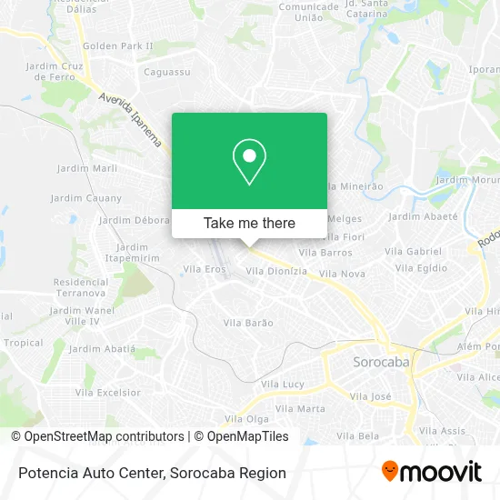 Potencia Auto Center map