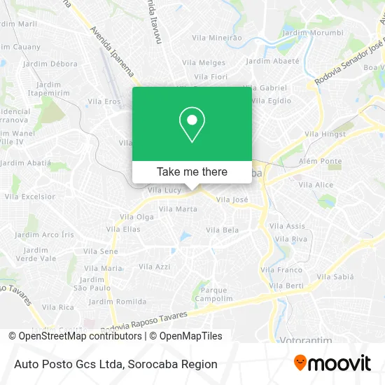 Auto Posto Gcs Ltda map