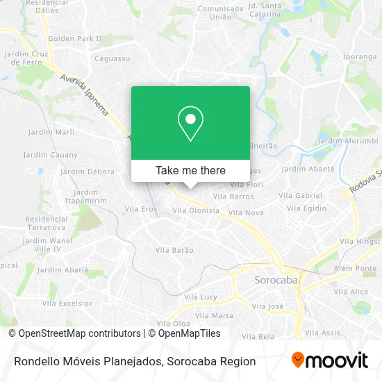 Rondello Móveis Planejados map
