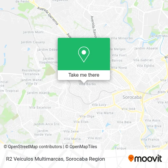 R2 Veículos Multimarcas map