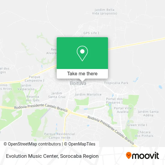 Evolution Music Center map
