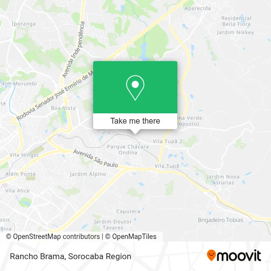 Rancho Brama map