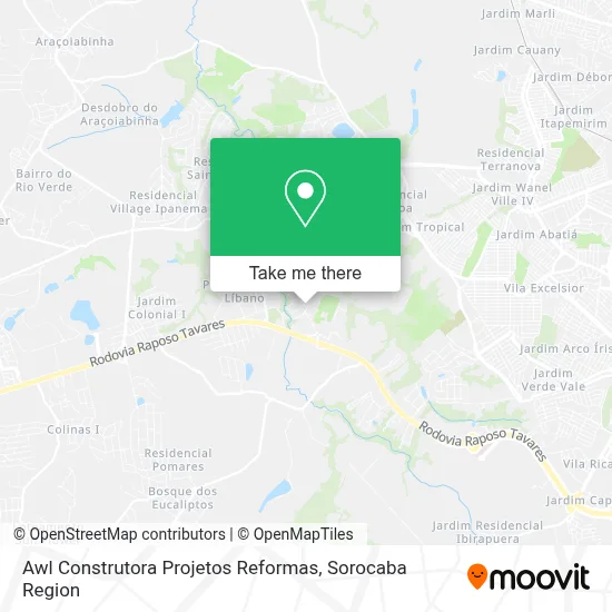 Awl Construtora Projetos Reformas map
