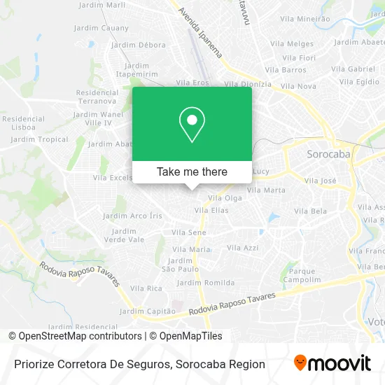 Priorize Corretora De Seguros map