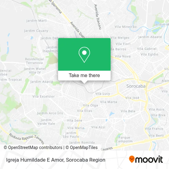 Igreja Humildade E Amor map