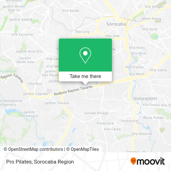 Pro Pilates map