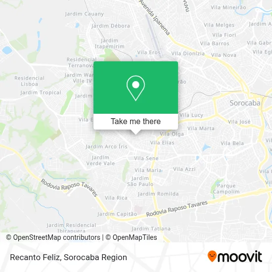 Recanto Feliz map