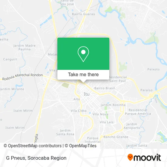 G Pneus map