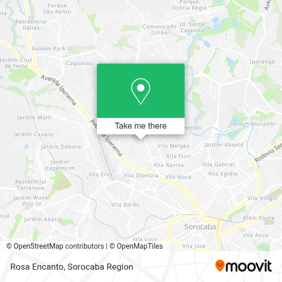 Rosa Encanto map
