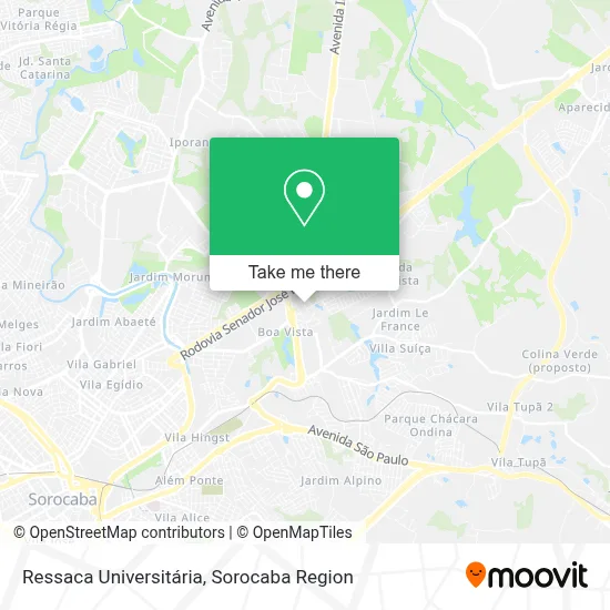Ressaca Universitária map