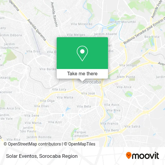 Solar Eventos map