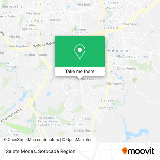 Salete Modas map