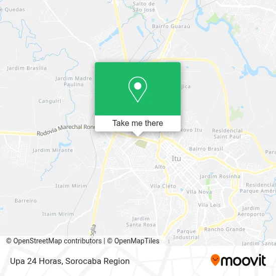Upa 24 Horas map