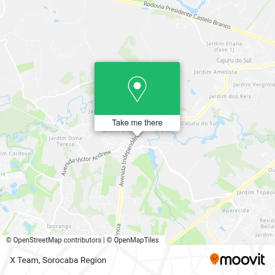 X Team map