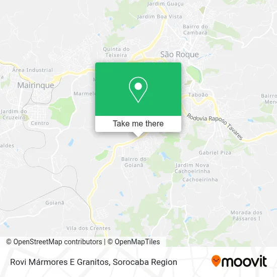 Rovi Mármores E Granitos map