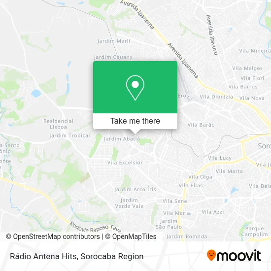 Rádio Antena Hits map