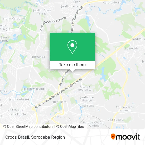 Crocs Brasil map