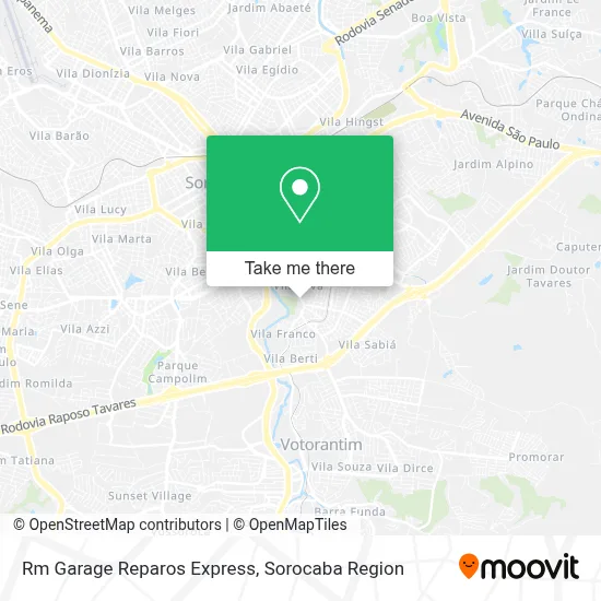 Rm Garage Reparos Express map