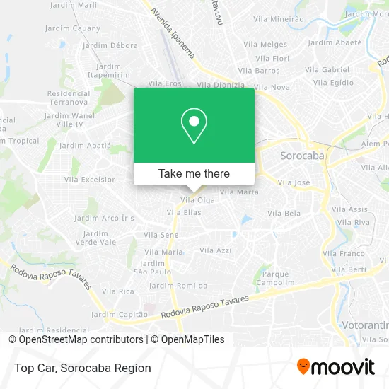 Top Car map
