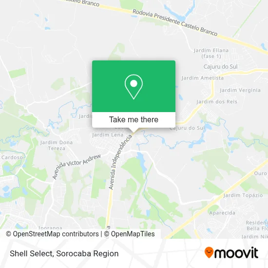 Shell Select map