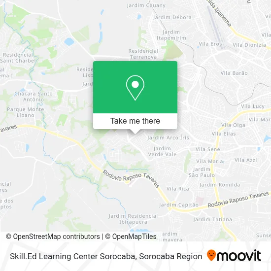 Skill.Ed Learning Center Sorocaba map