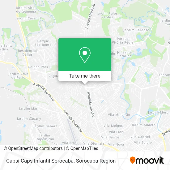 Capsi Caps Infantil Sorocaba map