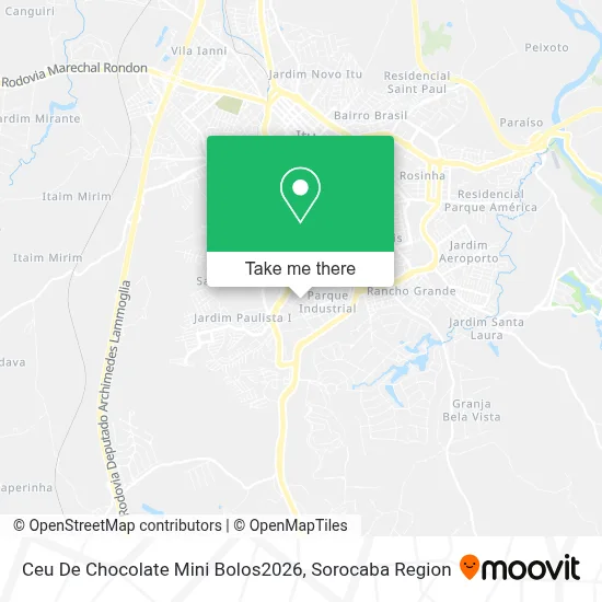 Ceu De Chocolate Mini Bolos2026 map