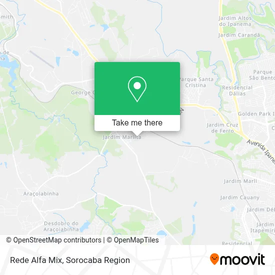 Rede Alfa Mix map