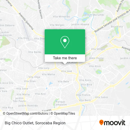 Big Chico Outlet map