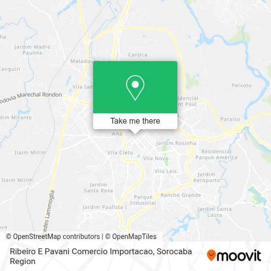 Ribeiro E Pavani Comercio Importacao map